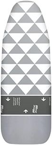 arteneur Ironing Board Cover 140x40 cm - Made in Germany Iron Board Cover For Steam Iron - Easy Fit Multiple Sizes - Grey With Elastic Drawstring, Aluminum Coating, Vapour Permeable & Heat Reflective