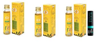 HANI PO™ 3* Gold Cross Thai Herbal Yellow Oil,24ml -+ 1X Black inhaler - thailand product