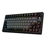 EvoFox Ronin Wireless TKL Mechanical Keyboard (BT+2.4GHz+Wired) | Outemu Red Switches, Gasket Structure, Per-Key RGB, 1000Hz, nKey Rollover, Volume Controller | Windows Software, On-board Memory