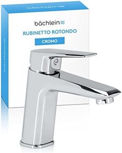 B�ächlein Rubinetto per il Bagno dal Look Classico, Miscelatore Monocomando con Cartuccia in Ceramica di Lunga Durata, 2 Tubi di Collegamento e Chiave di Montaggio, Rubinetto da Bagno Cromato