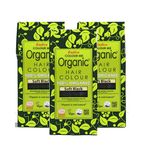 Radico Certified Organic Hair Colour, Soft Black, 100g (Pack of 3)