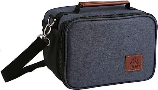 Umami Bolsa de almuerzo aislada para mujeres/hombres, linda bolsa de almuerzo para el trabajo y el picnic, contenedor grande de bento con múltiples compartimentos, ajustable