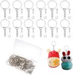 VANANA 50 Pcs Key Chain Rings Metal