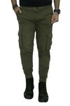 Urban Legends 6 Pocket Relaxed and Regular Fit Cotton Cargo Jogger Pants for Men. Design for Casual and Sporty Look (32) Green