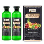 TREZA CARE Fruit Vinegar Natural Black Hair Gel Color For Men & Women - Pack Of 2