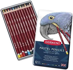 Derwent Pastel Pencils, Drawing & Writing, Set Of 12, Ideal For Blending & Colouring, Professional Quality, 32991