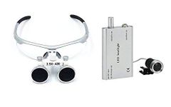 Bestdental 3.5x 420mm Surgical Binocular Loupes and Head Light Lamp