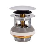 Westbrass D98R-26 1-1/2-Inch NPSM Coarse Thread Integrated Overlfow ADA Approved Tip-Toe Bath Drain