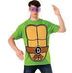 Rubies Costume Nickelodeon Ninja Turtles Shirt with Mask and Donatello, Green, X-Large