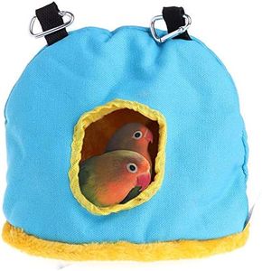 Winter Warm Bird Nest House Bed Hammock Toy for Pet Pet Parrot Parakeet Cockatiel Conure Cockatoo African Grey Eclectus Amazon Lovebird Budgie Finch Canary Small Medium Parrot Cage Perch