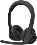 Logitech Zone 300 Wireless Bluetooth Headset With Noise-Cancelling Microphone, Compatible with Windows, Mac, Chrome, Linux, iOS, iPadOS, Android – Black