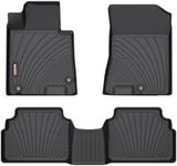 Binmotor-All Weather Car Floor Mats for 2021-2025 Kia K5(Only FWD Models) 丨EX丨LX丨LXS丨GT丨GT-Line, 1st & 2nd Row Set, Thick Car Floor Liners Custom Fit for 2020-2024 Hyundai Sonata