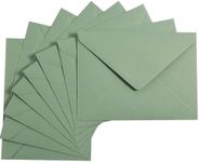 Toperd 50 Pieces Sage-Green A6 Envelopes Greeting Card Envelopes 6 1/2 x 4 3/4 Inches for 4 x 6 Wedding Invitation Cards, Greeting Cards, Birthday Party Invitations