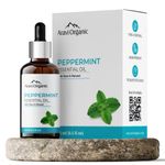 Aravi Organic Peppermint Essential Oil For Skin & Hair Growth, Hair Fall Control, Scalp - 100% Pure & Natural and Undiluted - 15 ml