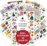 Clever Fox Seasonal Planner Stickers – 600+ Month, Holiday & Seasons Stickers for Your Planner, Monthly Journal & Calendar – 18 Sheets, Set of Stickers & Washi Tape by Clever Fox (Seasonal Pack)