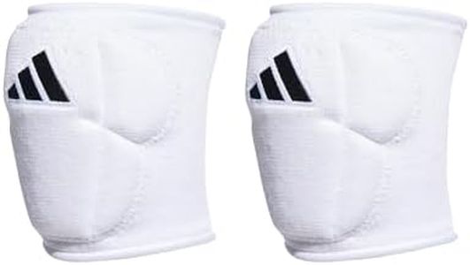 Adidas Unisex-Adult 5-Inch Volleyball Kneepads, White/Black, Medium