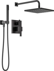 DELTA 342701-BL Modern Shower System, Matte Black