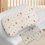 Kradyl Kroft Contour Memory Foam Kids Pillow | Memory Foam Child Pillow | Removable Cover | Toddler Memory Foam Pillow for 12 Months Plus (Star)