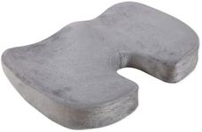 Gominimo Seat Cushion for Office Chair, Desk & Car Driving, Premium Quality Memory Foam Sitting Pillow, Home Office Back Cushions, Coccyx Cushions (Dark Grey, U-Shape)