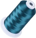 Simthread Embroidery Thread 5500 Yards Peacock Blue 415, 40wt 100% Polyester for Brother, Babylock, Janome, Singer, Pfaff, Husqvarna, Bernina Machine