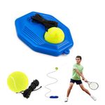 PulseITStroke - Tennis Trainer Rebound Ball with String | Self-Practice Tennis Training Set with Base | Cricket & Tennis Rebound Ball with Rope | Fill with Water or Sand for Stability (Octagon)