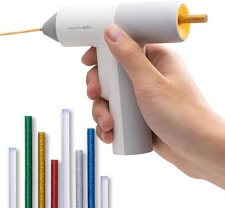 HOTO Pistola Colla a Caldo Senza Fili Pro con 40 Stick colla a caldo, Pistola per colla professionale, Erogazione Automatica, USB-C Ricarica, Riscaldamento Rapido 30S, per Artigianato, DIY, Arti