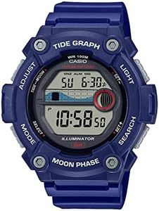 Casio Tide Graph Moon Phase Men's Sports Watch w/Illuminator (Model WS-1300H-2AV Blue)