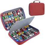 KISLANE Carrying Case for 48 Toy Cars, Kids Toy Cars Storage Case Hold 48 Toy Cars(Bag Only (Red)