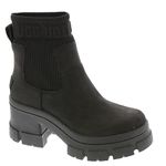 UGG Women's Brooklyn Chelsea Boot, Black Leather, 7.5