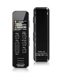 60H Voice Recorder with Playback, XIXITPY 64GB Audio Recorder with Port USB C, 750 Hours of Storage and 60 Hours of Continuous Recording, Voice Activated Recorder for Lectures, Meetings and More