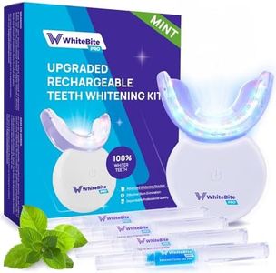 Whitebite Pro Teeth Whitening Kit for Sensitive Teeth – LED Light + 35% Carbamide Peroxide Gel + Remineralizing Gel | Premiuml-Grade Results at Home