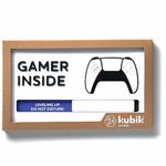 Kubik Letters Video Game Room Decor Sign - White Edition - Gaming Stuff Do Not Disturb Sign for Bedroom - Man Cave Decor Accessories - Gamer Boys Room Decor - Gaming Accessories for Room with Slider