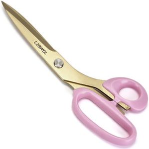 LZBWOL 9.5 Inch Heavy Duty All Purpose Craft Scissors for DIY, Gold