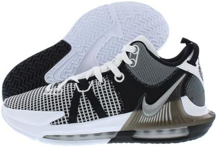 Nike Lebron Witness 7 Basketball Shoes Size - 11.5 White/Metallic Silver-black