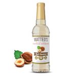 Matteo's Barista Style Sugar Free Coffee Syrup - Zero Calories Keto-Friendly Coffee Syrups & Flavors - USA-Made Kosher Sugar Free Coffee Flavoring Syrup For Home & Work (Hazelnut, 25.4 Oz, 1-pk)