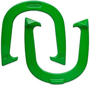 Light Weight Cadet Pitching Horseshoes - Green Finish – NHPA Sanctioned for Tournament Play - Drop Forged Steel - One Pair (2 Shoes)