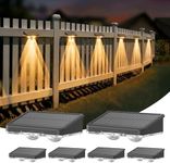 DANCINGBOAR 6 Pack Solar Fence Ligh