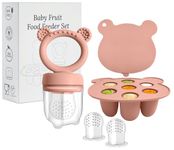 WeSweet Baby Fruit Feeder - Silicone Fruit Feeder for Babies- Breastmilk Popsicle Freezer Molds for Baby Teething & Infant Self Feeding