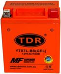 TDR YTX7L-BS 12V 7Ah GEL Motorcycle Battery: Ideal for Motorcycle, Snow Mobile, ATV, Dirt/Pit Bike and Watercraft Applications, Re-Chargeable and more Maintenance-Free Replace YTX7LBS MBTX7U UTX7L-BS