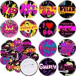 Jutom 48 Pieces 80s Party Favors 80