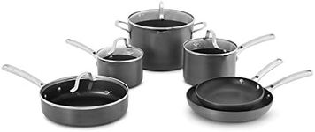 Calphalon 1943338 10 Piece Classic Nonstick Cookware Set, Grey