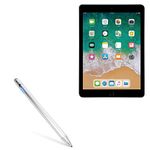 Apple iPad (2017) Stylus Pen, BoxWave® [AccuPoint Active Stylus] Electronic Stylus with Ultra Fine Tip for Apple iPad (2017) - Metallic Silver