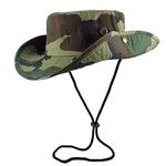 Gelante 100% Cotton Stone-Washed Adjustable Bucket Safari Boonie Sun Hats, Woodland, Small-Medium