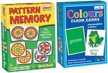 Smart Pattern Memory Educational Games & Puzzle, Multicolour&Creative's Colours Flash Cards (Multi-Color, 40 Pieces)