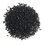 T4U Tumbled Chips Stones Crushed Black Gravels 2 LB, Irregular Shaped Natural Rock Pebbles, DIY Polished Rocks for Potted Plant, Bonsai, Vase Fillers Aquarium Decoration, Aquarium Gravel Rocks