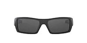 Oakley mens Oo9014 Gascan Sunglasses, Matte Black/Grey, 60 mm US