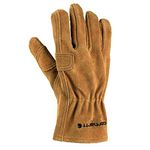 Carhartt Men's Leather Fencer Work Glove, Brown, Medium