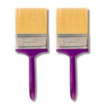 Dart Brush - Wall Home Kit: Clubs Series (Set of 2 Brushes of 4"): Home Wall Paint Brush Set for Home, Wall Painting, Furniture, Windows. Best for Oil, Enamel and Water-Based Paintings and Cleaning