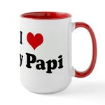 CafePress I Love My Papi Mugs 15 oz (444 ml) Ceramic Coffee Mug