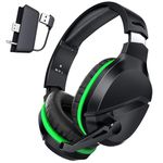 WolfLawS X3 Wireless Gaming Headset for Xbox Series X|S, Xbox One, PS5, PC, Mac, Nintendo Switch, Bluetooth Over Ear Gaming Headphones with Noise Canceling Microphone, 60H Battery, Low Latency